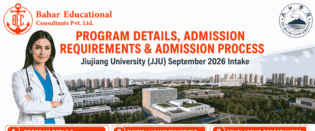 Study MBBS & BDS at Jiujiang University (JJU) China 2026