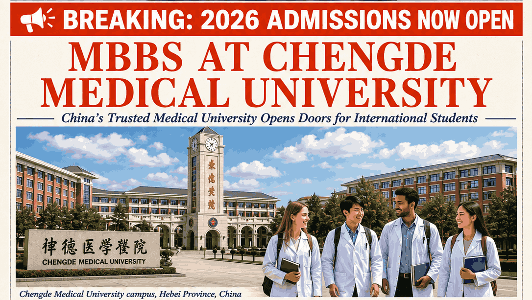 MBBS AT CHENGDE MEDICAL UNIVERSITY 2026 – Admission, Fees, Eligibility & Complete Guide